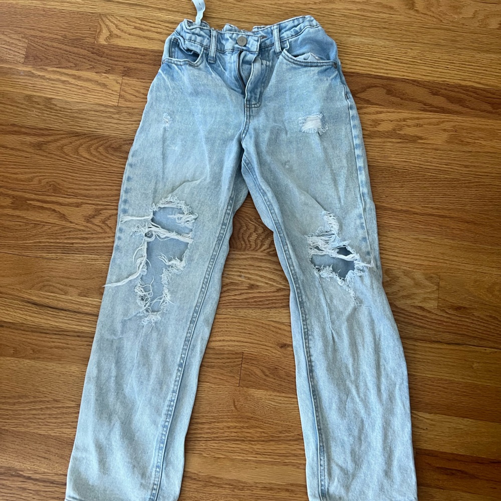 Girls size 10 Target straight ripped denim